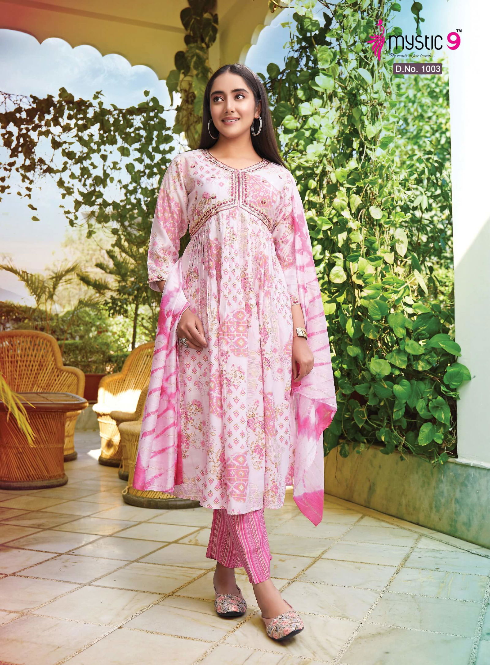 Monalisha Vol 2 By Mystic 9 Roman Silk Printed Kurti With Bottom Dupatta Wholesale Clothing Suppliers In India
